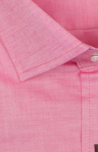 100474JМК Розовая мужская рубашка приталенная Jacoe