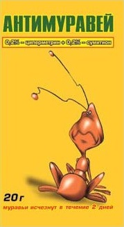 Антимуравей пакет 20 г (порошок)/ 150шт Зеленый дом