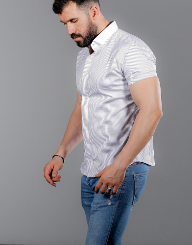 мужская рубашка короткий рукав 01-45-307 (KK)