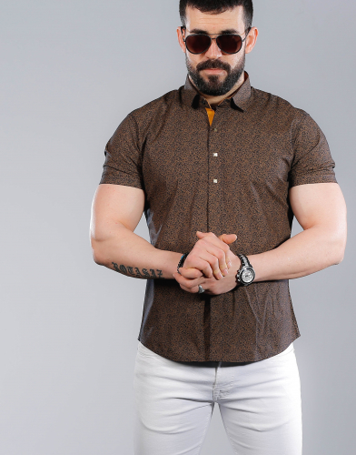 мужская рубашка короткий рукав 80-01-771 (KK)