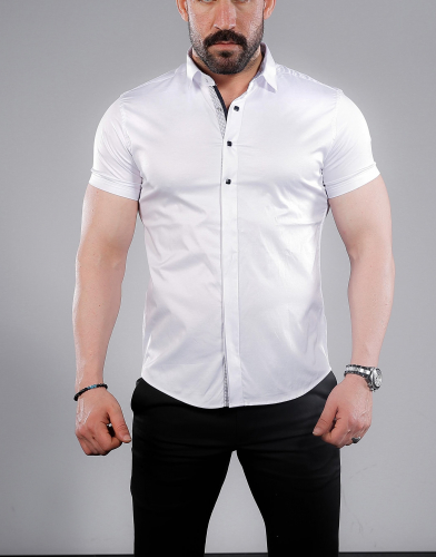 мужская рубашка короткий рукав 01-34-401 (KK)