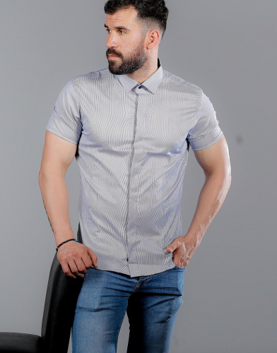 мужская рубашка короткий рукав 35-46-309 (KK)