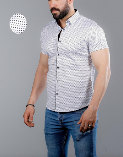 мужская рубашка короткий рукав 35-47-782 (KK)
