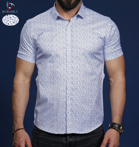 мужская рубашка короткий рукав 01-65-676 (KK)