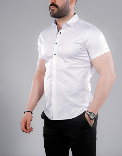 мужская рубашка короткий рукав 01-34-401 (KK)