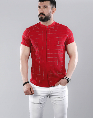мужская рубашка короткий рукав 50-29-595 (KK)