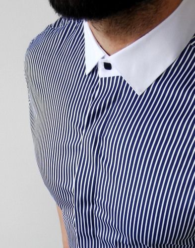 мужская рубашка короткий рукав 35-45-308 (KK)