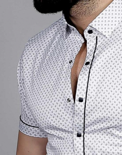 мужская рубашка короткий рукав 35-48-781 (KK)