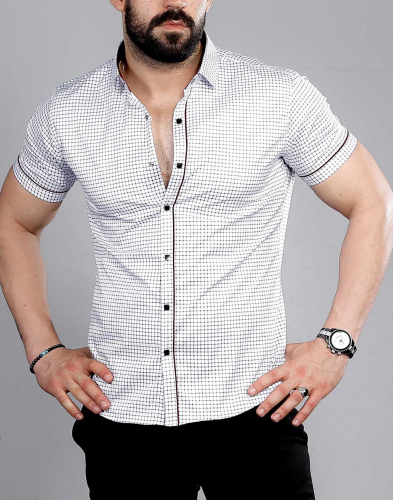 мужская рубашка короткий рукав 35-48-776 (KK)