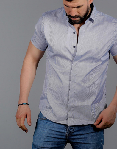 мужская рубашка короткий рукав 35-46-309 (KK)