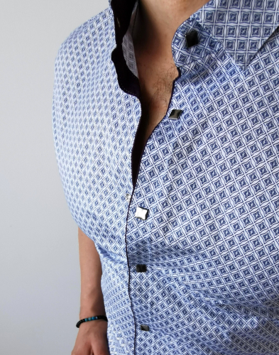мужская рубашка короткий рукав 25-47-777 (KK)