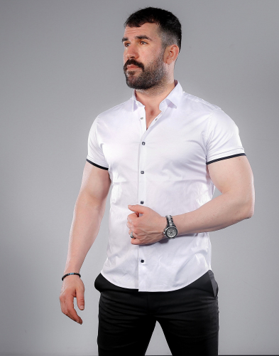 мужская рубашка короткий рукав 01-43-401 (KK)