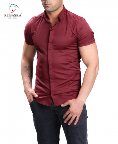 мужская рубашка короткий рукав RSK-2014 (KK)