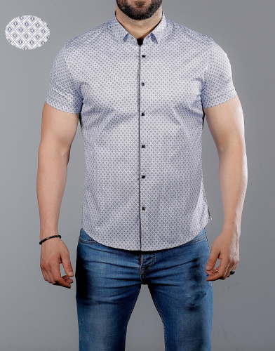 мужская рубашка короткий рукав 25-47-777 (KK)