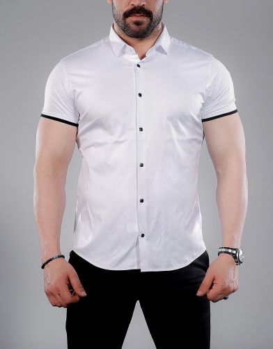 мужская рубашка короткий рукав 01-43-401 (KK)