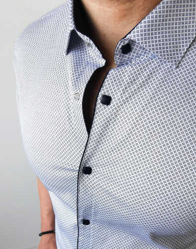 мужская рубашка короткий рукав 35-47-727 (KK)