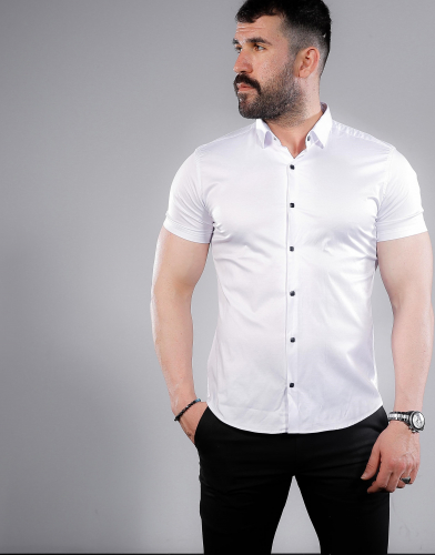 мужская рубашка короткий рукав 01-33-401 (KK)