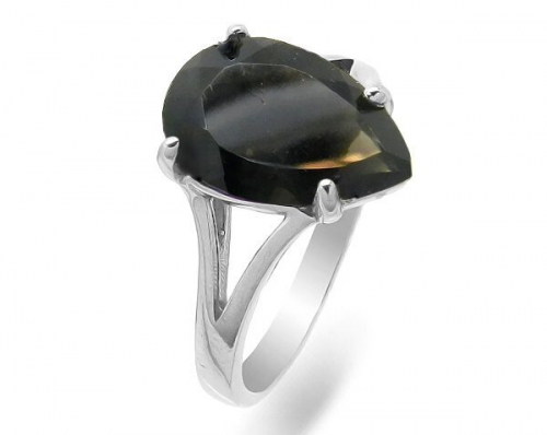 Кольцо из серебра раухтопаз, Ю-100М45
