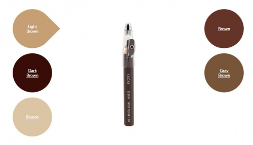 Восковый карандаш для бровей CC Brow TINTED WAX FIXATOR, цвет 01 (серо-коричневый)