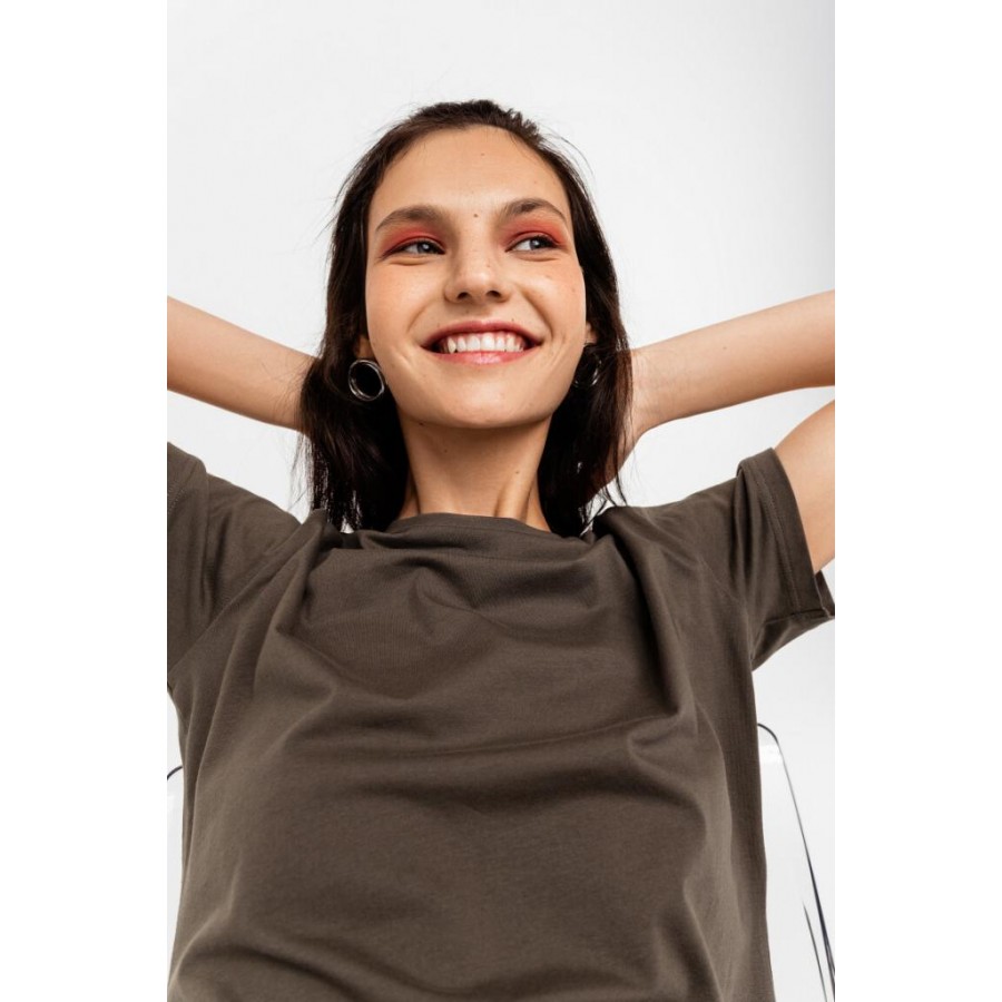 SLIM3 футболка женская хаки/оливковый