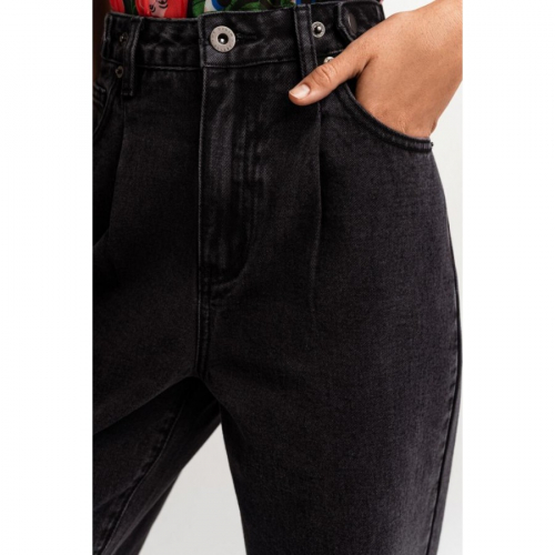 2111120730 брюки джинсовые женские черный