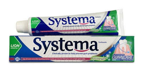 LION Зубная паста Systema Gum Care Toohtpaste Icy Cool Mint 160 г -