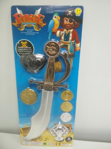 Набор пирата (меч, монеты, аксессуар..)