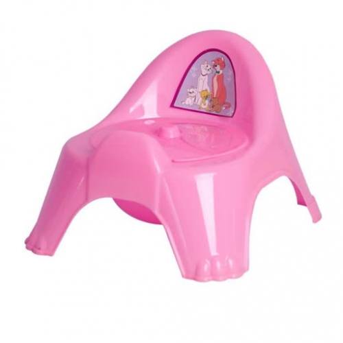 Горшок - стульчик с крышкой розовый