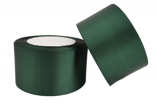 Однотонная атласная лента (темно-зеленый), 50мм * 25 ярдов (+-1м) В наличии