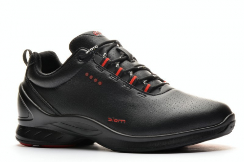 Sport + EC RA919-2K Кроссовки чер-красн кожа, подклад комби шерсть (нат+иск)