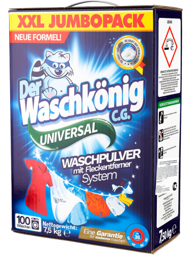  Universal – стиральный порошок  7,5 кг. Коробка-100 стирки----Der Waschkönig C.G. Universal