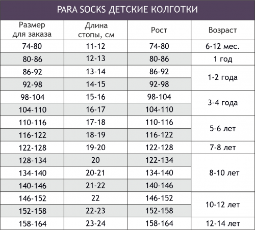 Para socks, Колготки для мальчика Para socks