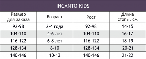 INCANTO KIDS, Шелковистые и эластичные колготки для девочки 40 INCANTO KIDS