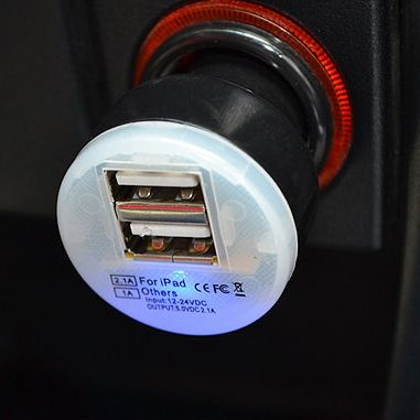 Переходник с 12-24 V на 2 USB в автомобиль