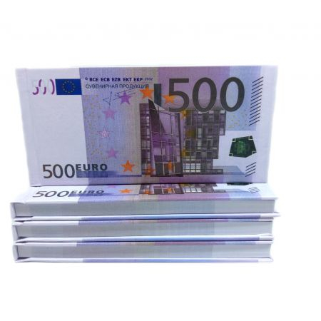 Отрывной блокнот 500€ в жесткой обложке