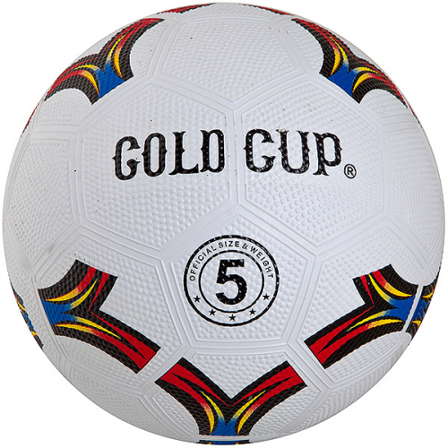 Мяч футбольный Shenzhen Toys №5 резина, белый с рисунком