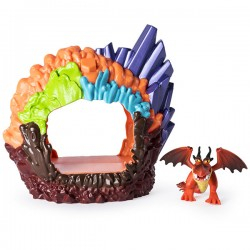 Игрушка Dragons Большая фигурка дракона Беззубик (Ночная Фурия) со звуковыми и световыми эффектами 27см.