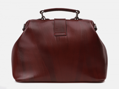 Бордовая кожаная женская сумка из натуральной кожи «W0023 Bordo»