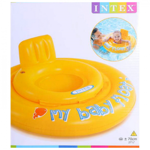 Круг для плавания My baby float, с сиденьем, d=70 см, от 6-12 месяцев, 56585NP INTEX