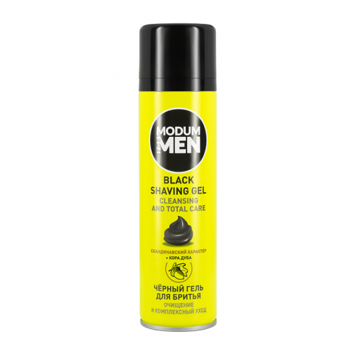 Гель для бритья MODUM FOR MEN black Очищение и комплексный уход, 200 мл