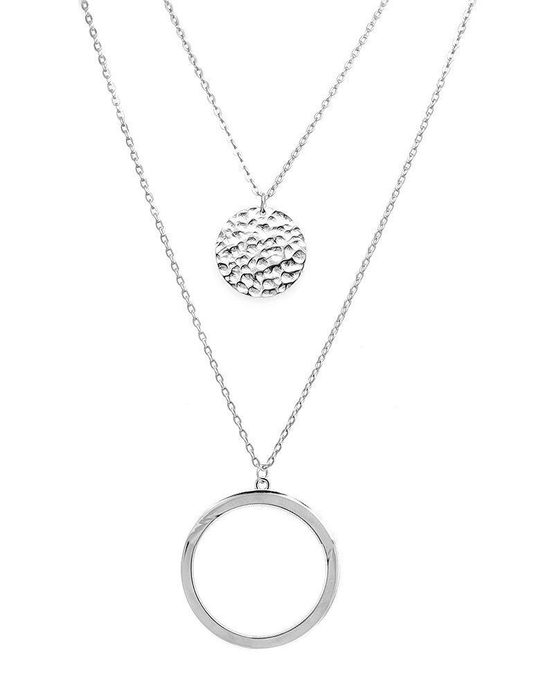 Колье из серебра без вставки, Ю-55062р