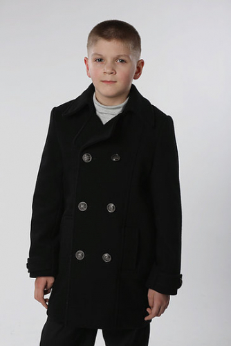 Пальто для мальчика М271 Бушлат черный