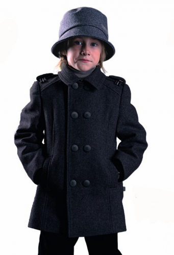 Пальто для мальчика М125 Лицей черный