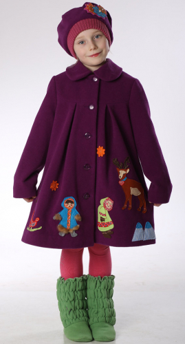 Пальто детское для девочки Северянка М-269-1