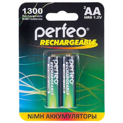 Аккумуляторы Perfeo AA HR6 1300 mAh 2/BL