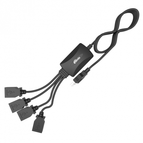 Хабы USB Ritmix CR-2405 (черный)