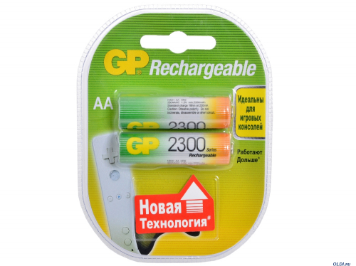 Аккумуляторы GP AA HR6 2300 mAh 2/BL