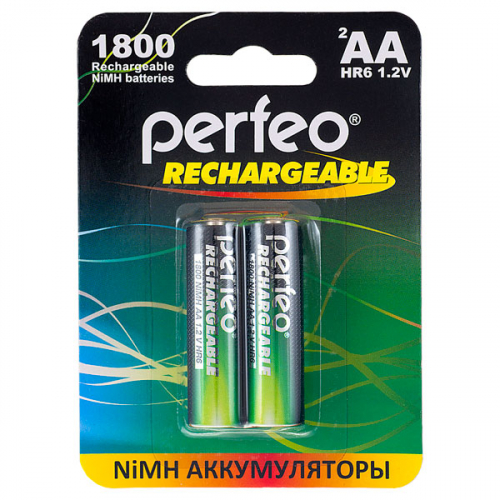 Аккумуляторы Perfeo AA HR6 1800 mAh 2/BL