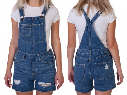 Женские шорты-комбинезон – круче, чем просто джинсовые шорты или юбка №246