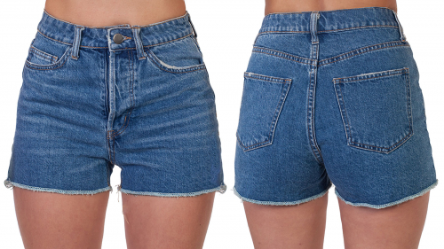 Классические женские джинсовые шорты – такие из моды не выходят №213